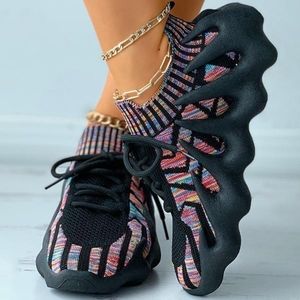 Breathable Mesh Octopus Sneakers Multi-colored Size 7.5